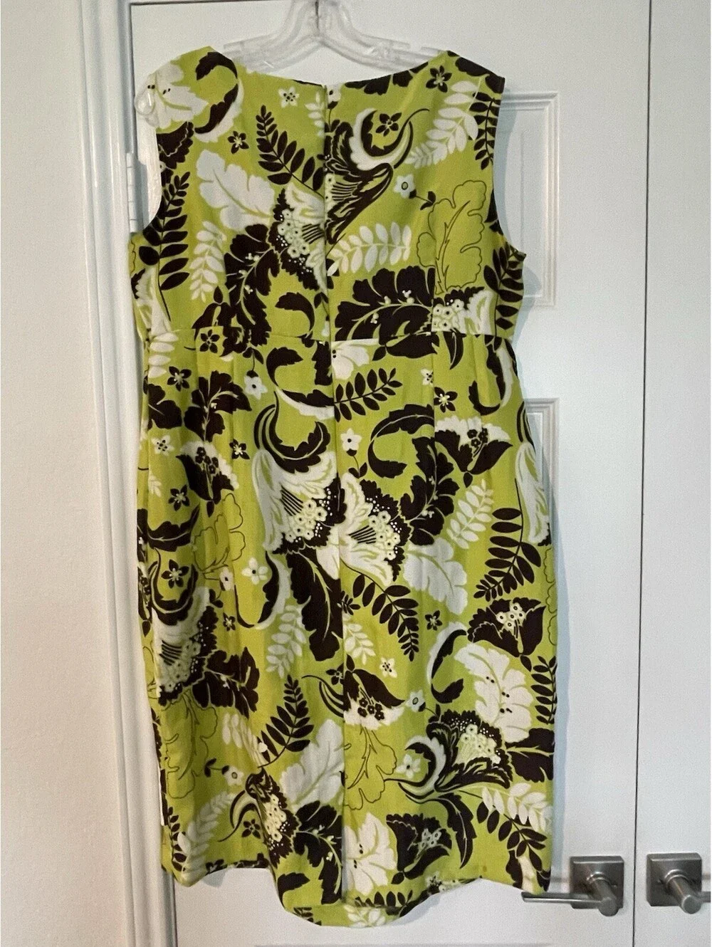 Dana Kay Size 16 Cocktail Neon Green Abstract Floral Dress